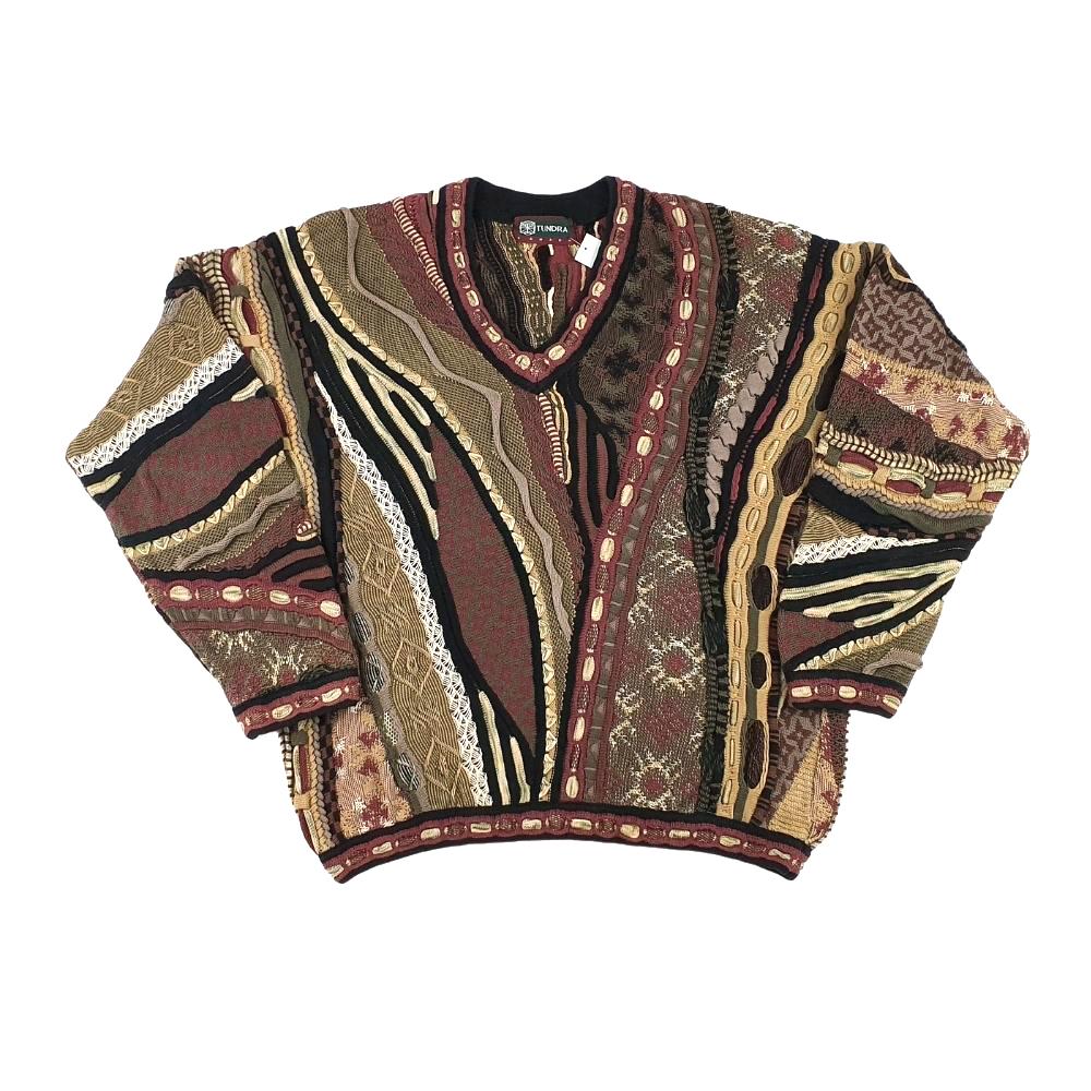 Tundra® Sweater V-Ausschnitt Vintage Pullover 28 Größe M