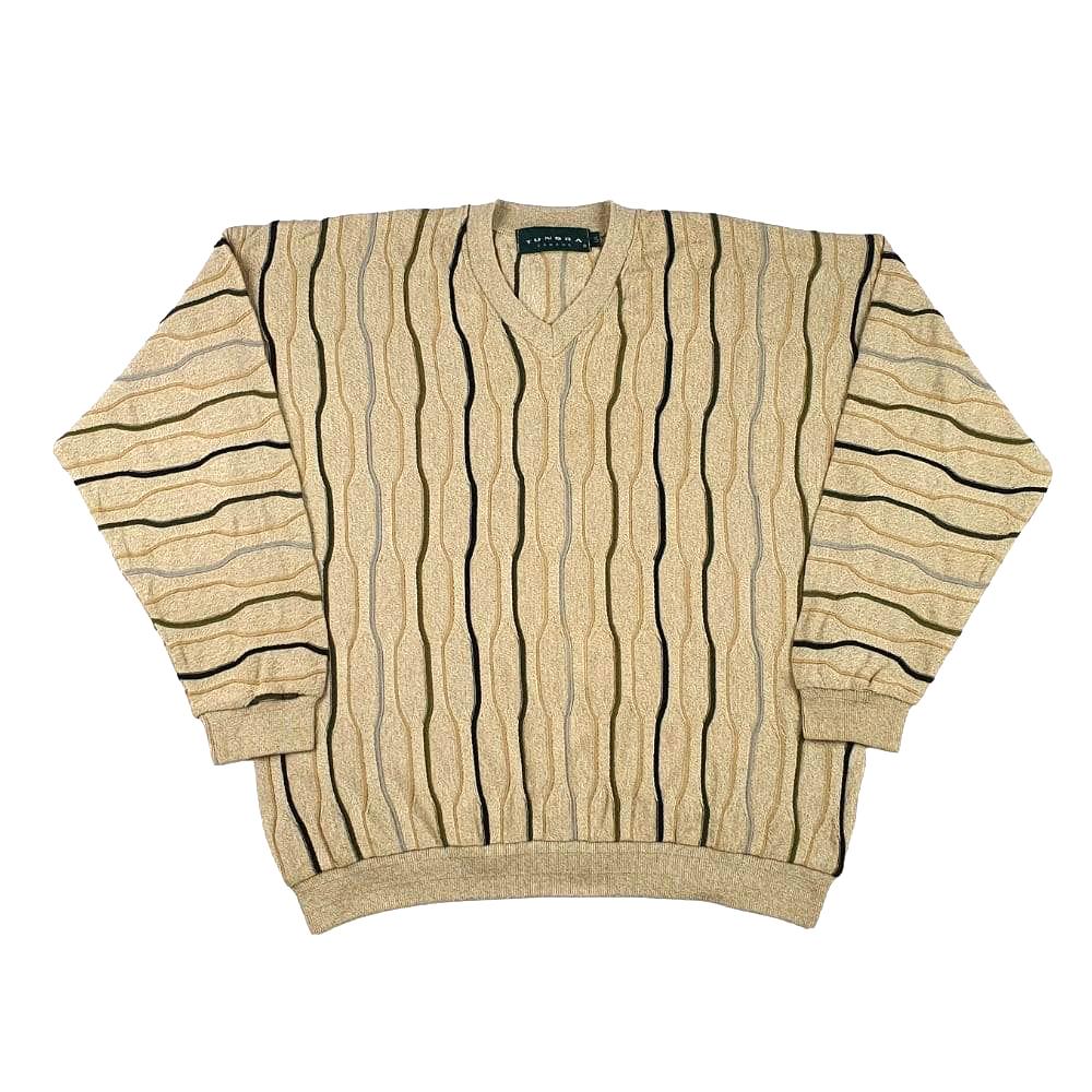 Tundra® Sweater V-Ausschnitt Vintage Pullover 68 Größe L